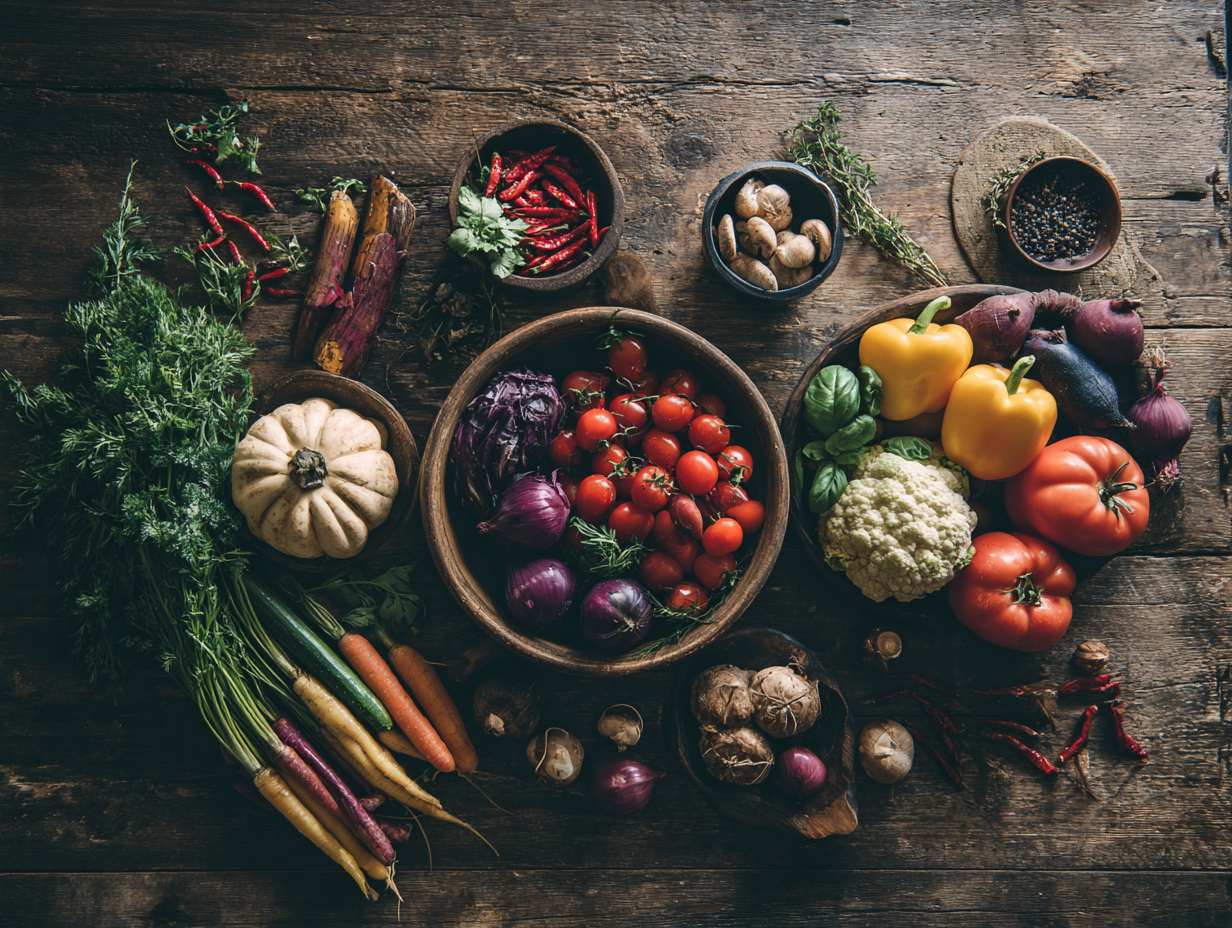 Свіжі інгредієнти для здорового харчування